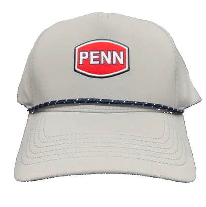 Penn Performance Trucker Snapback Rope Hat Gray