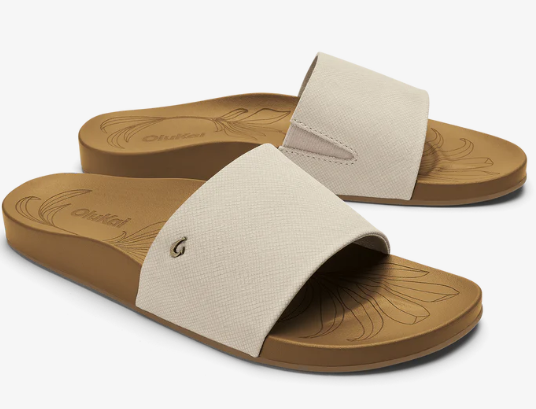 Olukai Women’s Slide Sandals Kīpe‘a Pono Tapa / Crosshatch