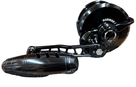 Maxel Rage Pro 130L Conventional Reel Shiny Black Edition Left Hand