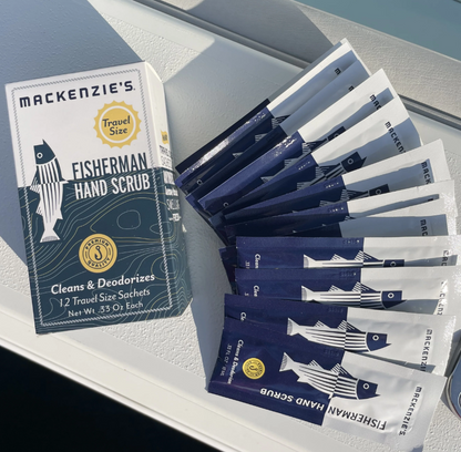 Mackenzie's Fisherman Hand Scrub Travel Sized .33 FL OZ Packets - Pack of 12