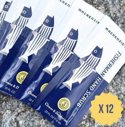Mackenzie's Fisherman Hand Scrub Travel Sized .33 FL OZ Packets - Pack of 12