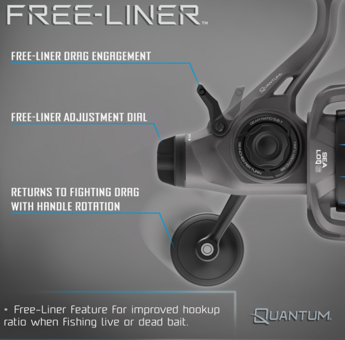 Quantum MFL400071M1017 Merit Free Liner Spinning Combo 7' 10-17lb