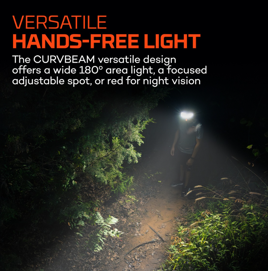 Nebo CurvBeam 850 Rechargeable 850 Lumen LED Headlamp