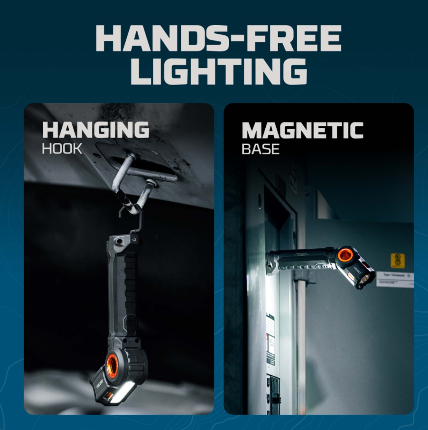 Nebo Larry Pivot Rechargeable LED Magnetic Light.