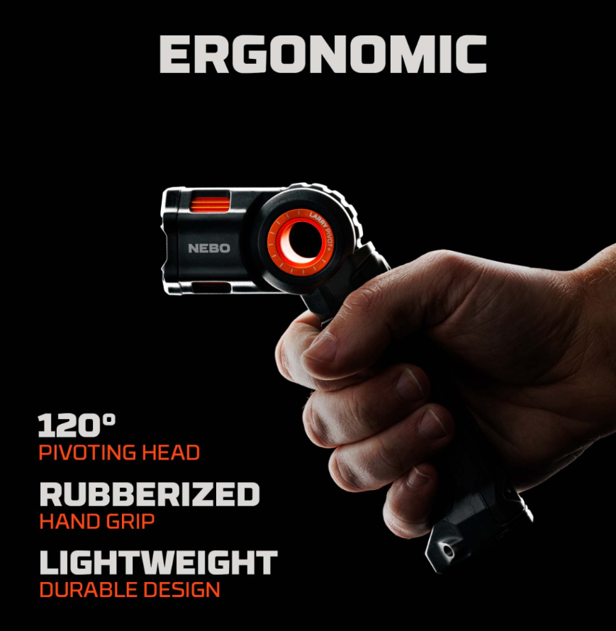 Nebo Larry Pivot Rechargeable LED Magnetic Light.