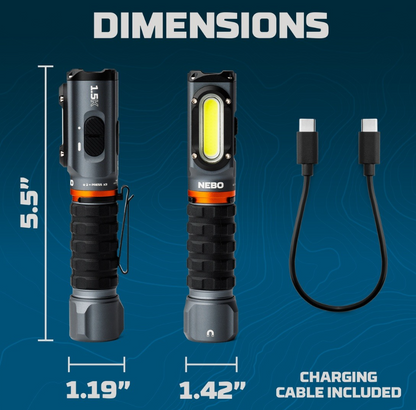 Nebo Larry Duo Rechargeable Task Light
