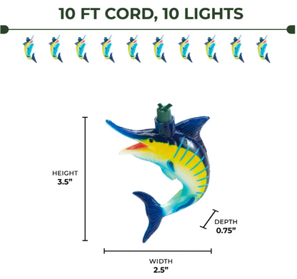 Rivers Edge Marlin Decorative LED Party Lights