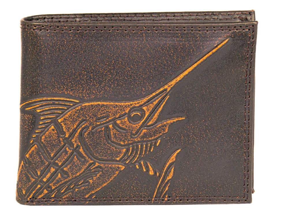 Zep Pro Burnished Leather Bifold Wallet Marlin