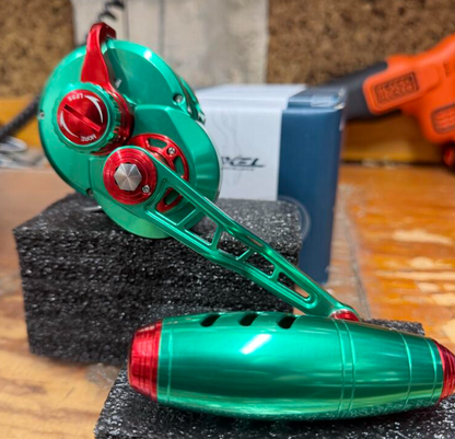 Maxel Rage Pro 60 Green And Red Conventional Reel Right Hand