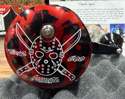 Accurate TXD-600XL-FRI13 Limited Edition Friday The 13th Conventional Reel Left Hand