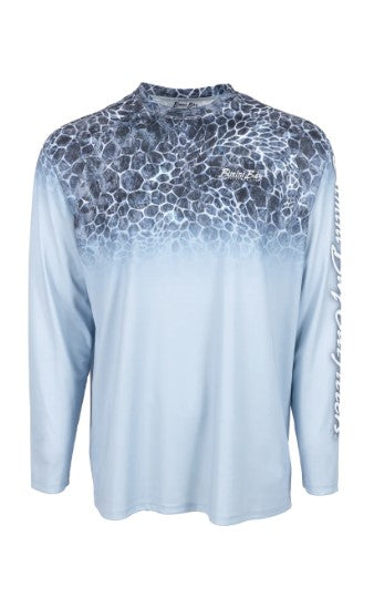 Bimini Bay Octocoral Crew Men's Performance L/S Tee