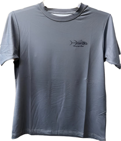 Tormenter Men's Performance Short Sleeve Tee Shirt-Hammerheads Charcoal