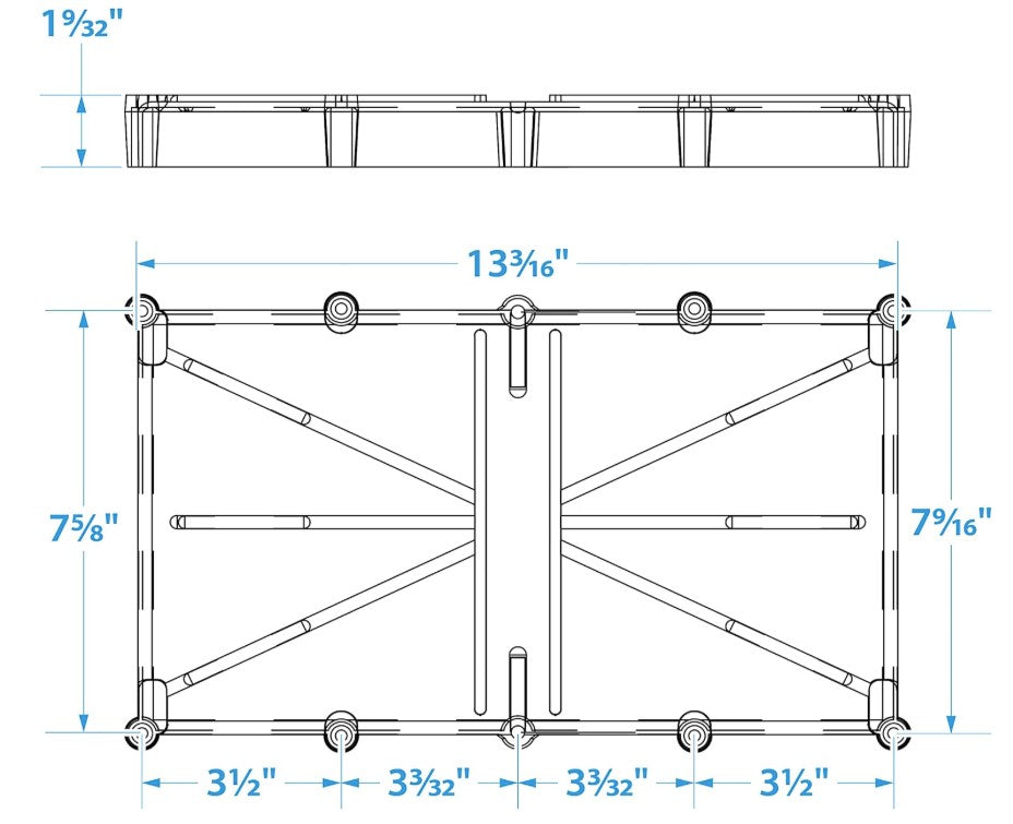 SeaChoice Type 31 Battery Tray w/Strap & Stainless-Steel Buckle.
