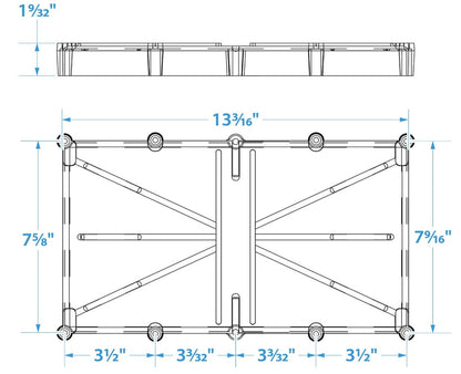 SeaChoice Type 31 Battery Tray w/Strap & Stainless-Steel Buckle.