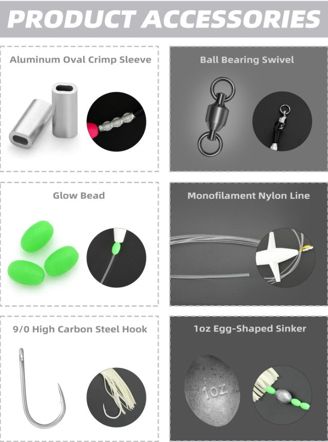 BLUEWING Big Game Daisy Chain with Bird and Bulb Squid