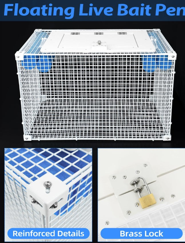 Bluewing Floating Live Bait Pen Bait Cage