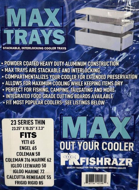Max Bait Tray MX23D - 23.25" x 10.25" x 2.3" THIN