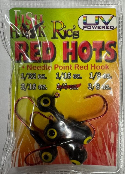 Fish Hawk Ric's Red Hots Jig Head Red Hook