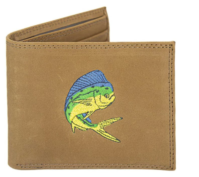 Zep-Pro Men's Embroidered Bifold Leather Wallet.