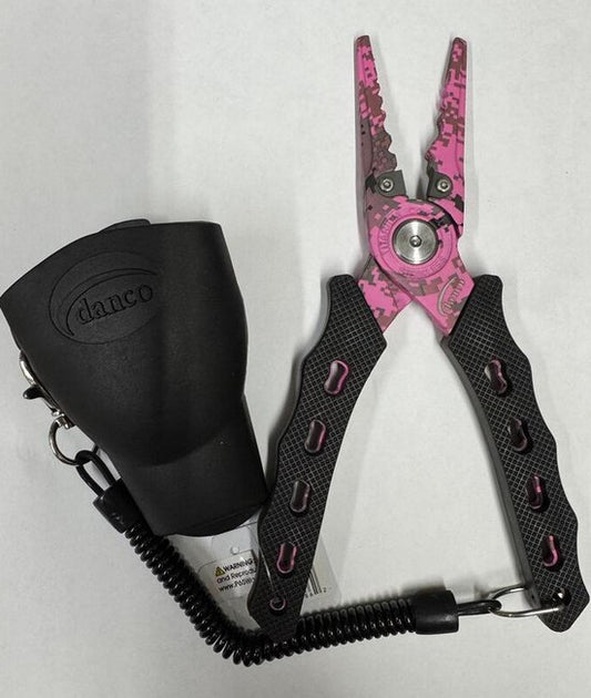 Danco Titanium Coated Stainless Steel Pliers With Sheath And Fishing Line Cutter