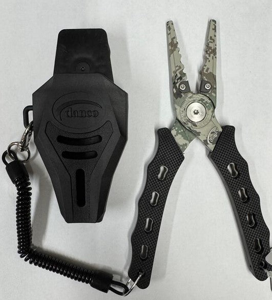 Danco Titanium Coated Stainless Steel Pliers With Sheath And Fishing Line Cutter