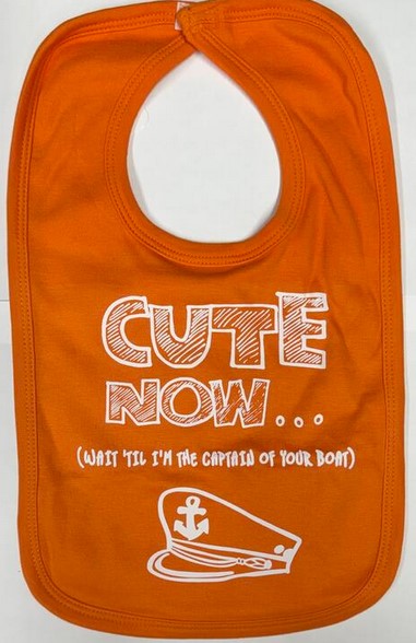 Cute Now Baby Gear Baby Bib Velcro Strapped.