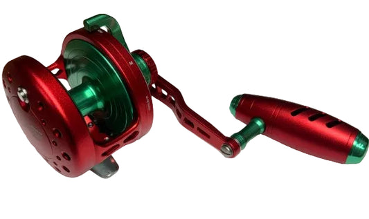 Maxel 90 Custom Rage Pro Mat Red Green Conventional Reel Limited Edition
