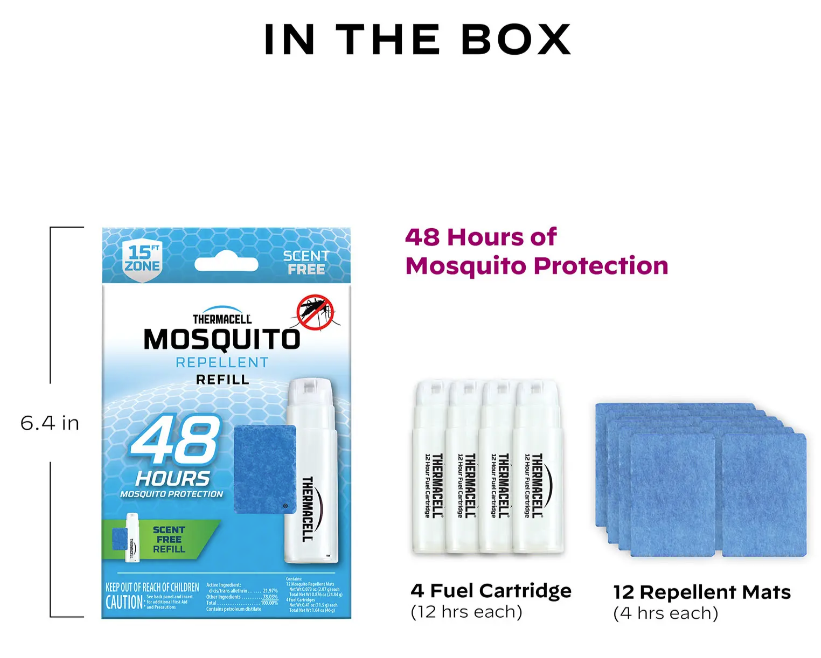 Thermacell Fuel-ZoneGuard Mosquito Repellent Refills