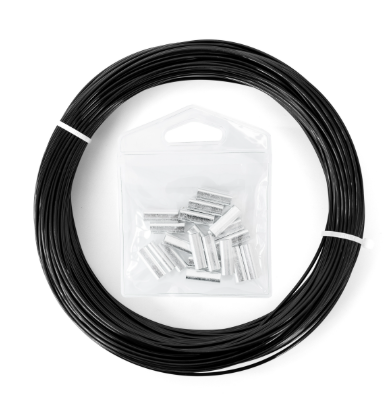 Bluewing Outrigger Line Rigging Kit Mono 20pcs Aluminum Sleeve Crimps 50YD 400lb