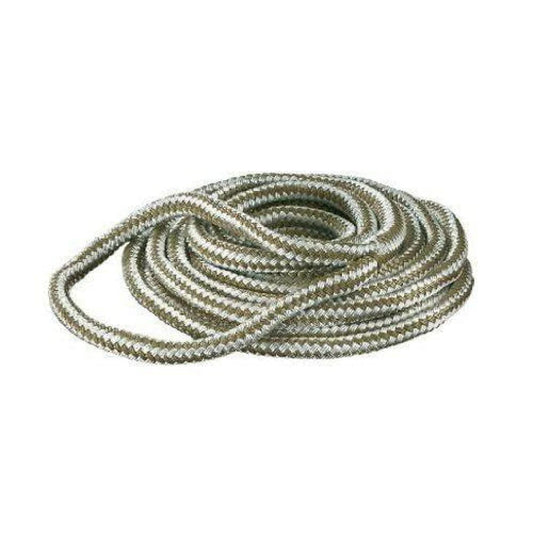 1/2"x15' Double Braid Dock Line Gold/White Nylon