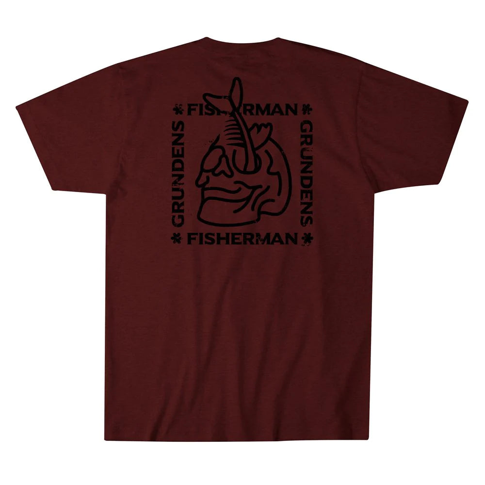 Grundens Socket SS T-shirt Maroon