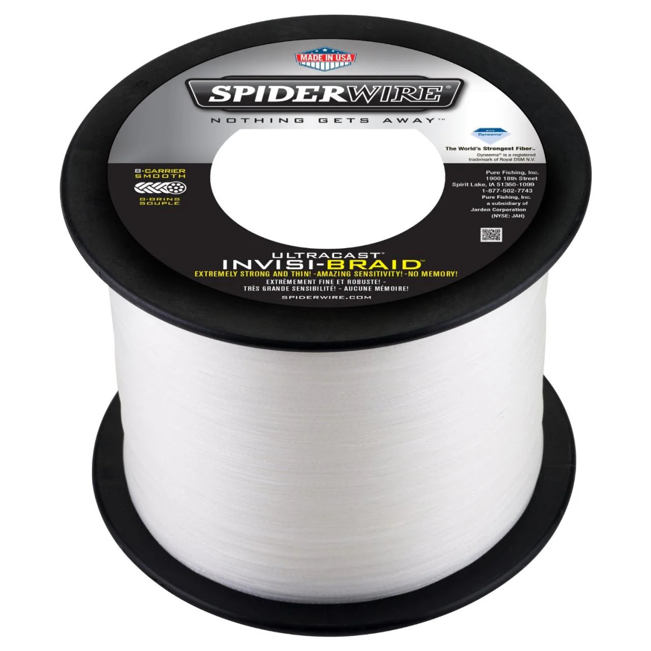 Spiderwire Ultracast Invisi-Braid Braided Line Bulk Spool 2187 yds ...