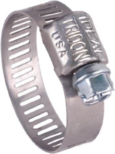 SeaChoice Stainless-Steel Mini Hose Clamps, 5/16" Band, Size #6.
