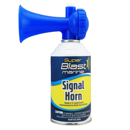 Super Blast Air Horn 8 Ounce - For Boats Up to 65' Feet.