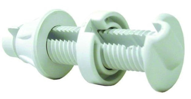 CeaCap™ Bulkhead Wire Pass Thru Fitting 3/4" Inch - White.