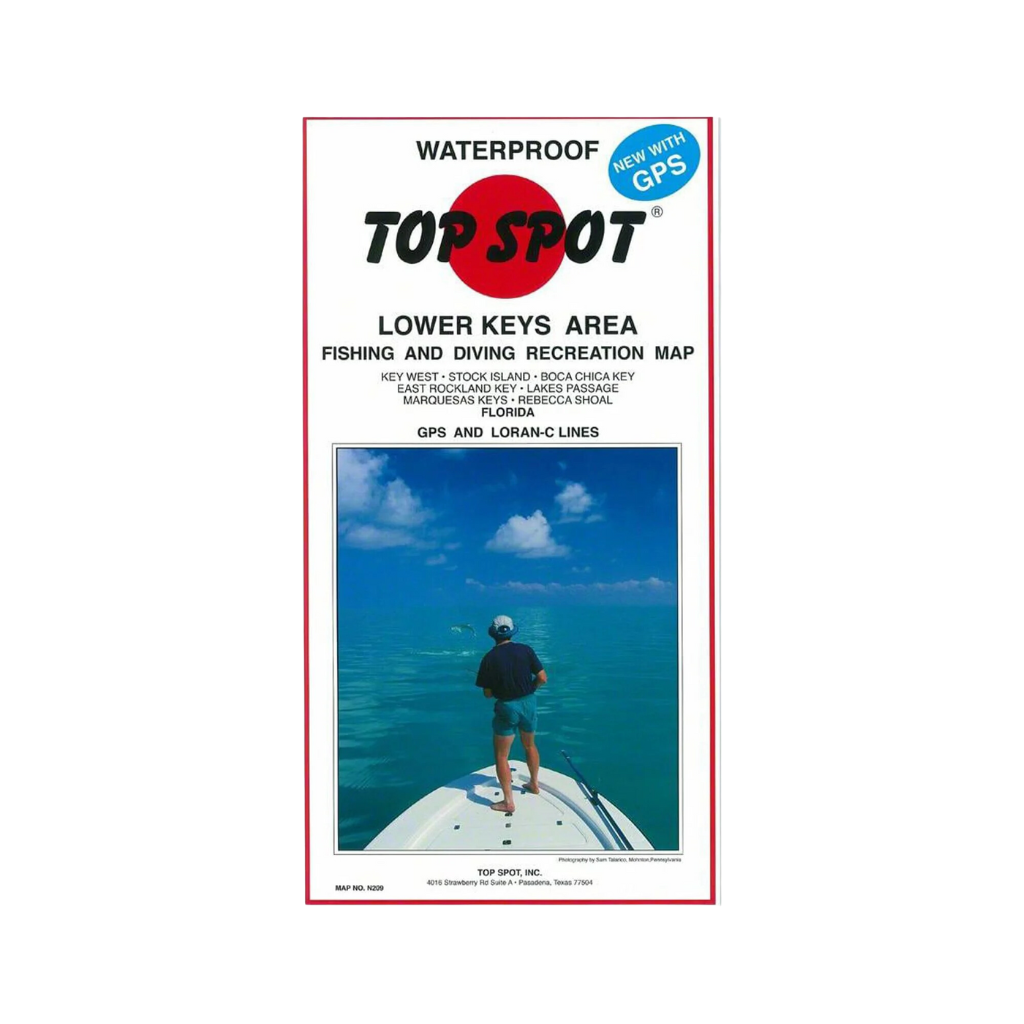 Top Spot N-209 Lower Keys Area Fishing Map