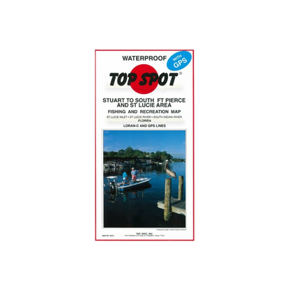 Top Spot Fishing Map N-215 Stuart to South Ft Pierce and St Lucie Area