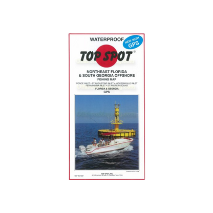Top Spot Fishing Map N-227 Northeast Florida and South Georgia Offshore