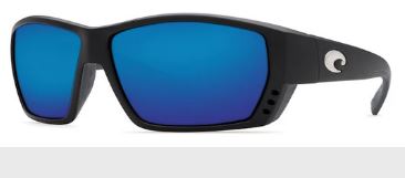 Costa Tuna Alley Readers +2.5 Black Frame Blue Mirror