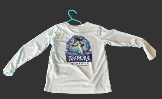 Tuppen's Toddler Long Sleeve Blue Sailfish Performance Shirt UV 50