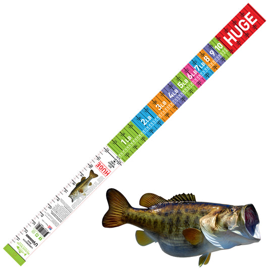 Release Ruler Tools Large Mouth Bass Decal Ruler