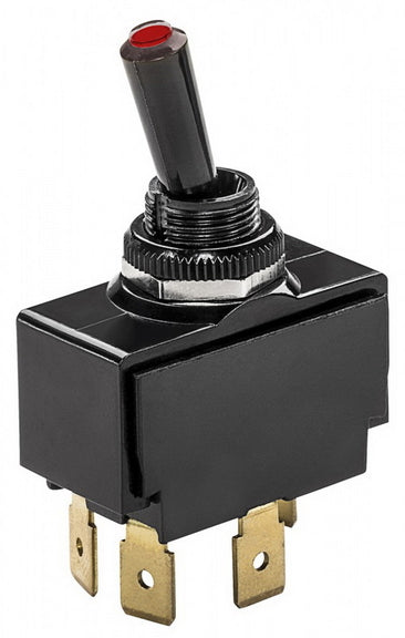 Whitecap S-7056 Lighted Tip Toggle Switch (Mom. On/Off/Mom. On)