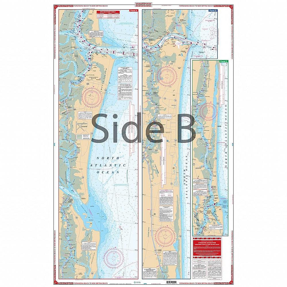 Waterproof Charts 44 Fernadina Beach to New Smyrna Beach Standard