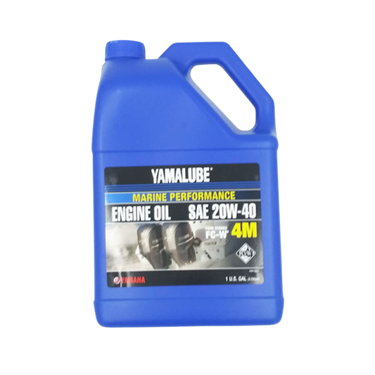 YamaLube 20W-40 Marine Oil NMMA FCW 4-Stroke 1 Gallon