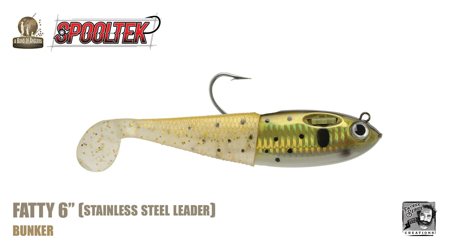 athentics fishing lures Spooltek Fatty - 6in - Sinking