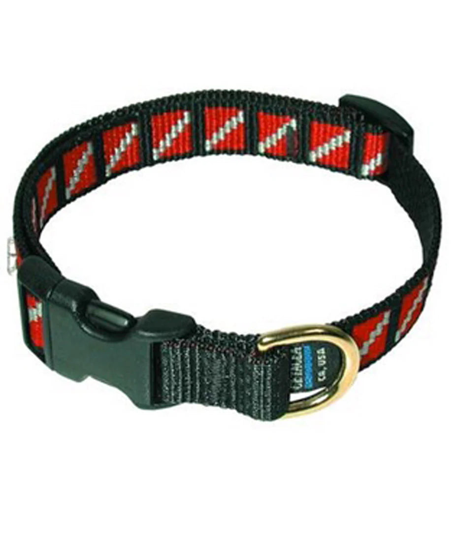 Cetacea Innovative Scuba Dive Flag Pet Collar Available in 2 Sizes