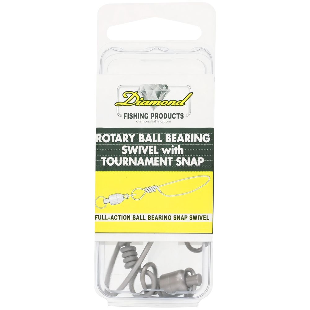 Diamond Rotary Ball Bearing Swivel with Tournament Snap