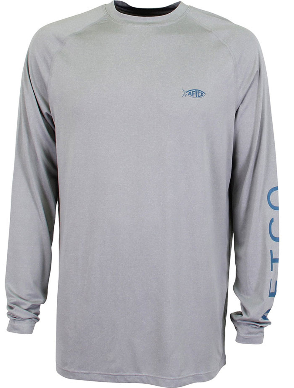 Aftco Samurai 2 Long Sleeve Performance Shirt - Gray Heather - M