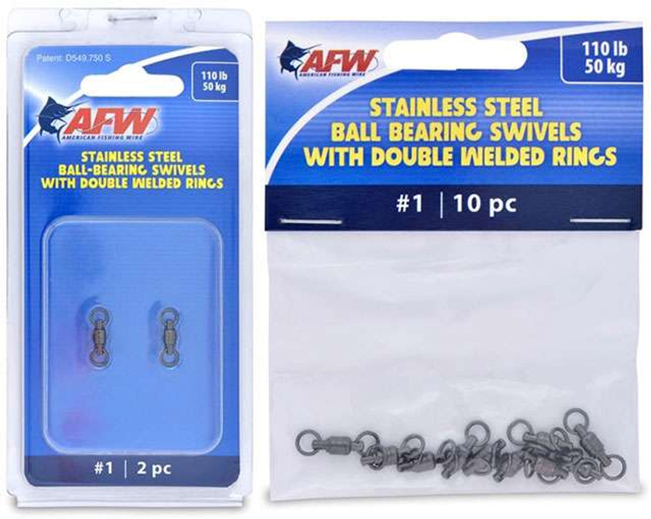 American Fishing Wire Stainless Steel Ball Bearing Swivels