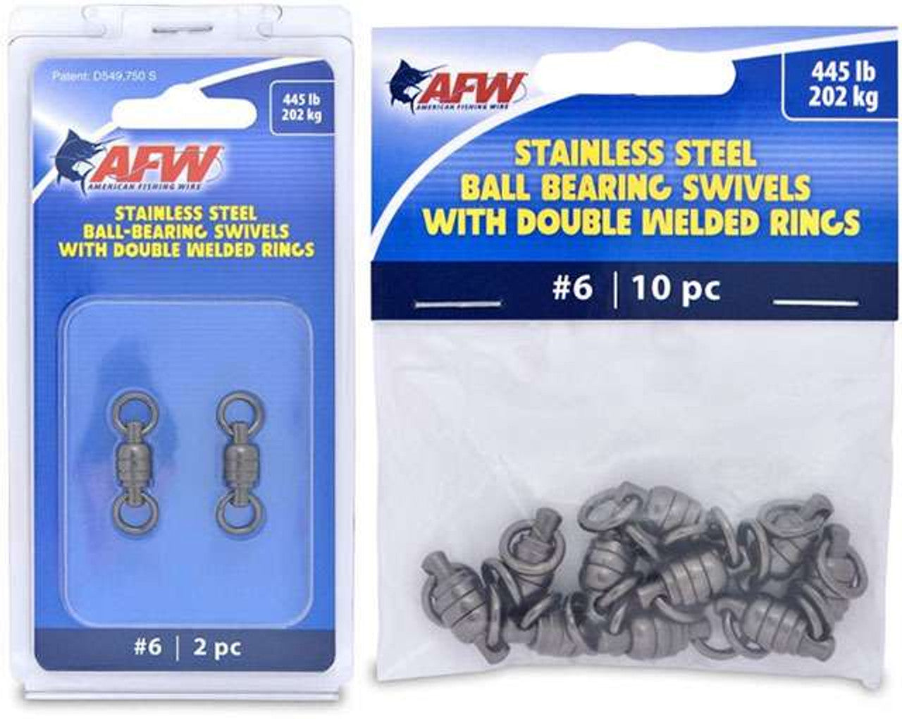 American Fishing Wire Stainless Steel Ball Bearing Swivels